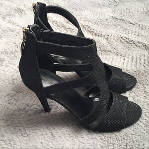Elegant Black Strappy Heels